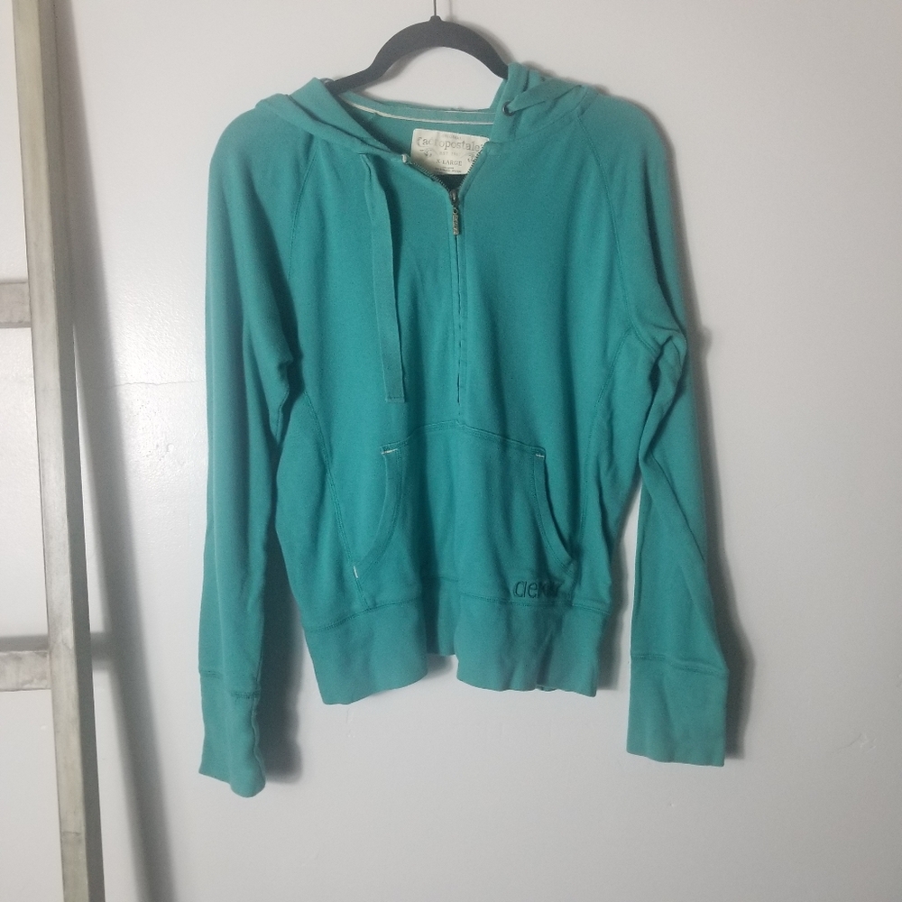 AEROPOSTALE TEAL GREEN LIGHTWEIGHT JACKET SIZE XL